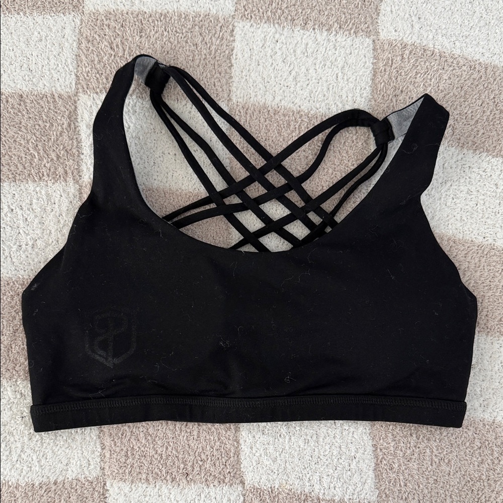 Born Primitive Black Strappy Crisscross Sports Bra